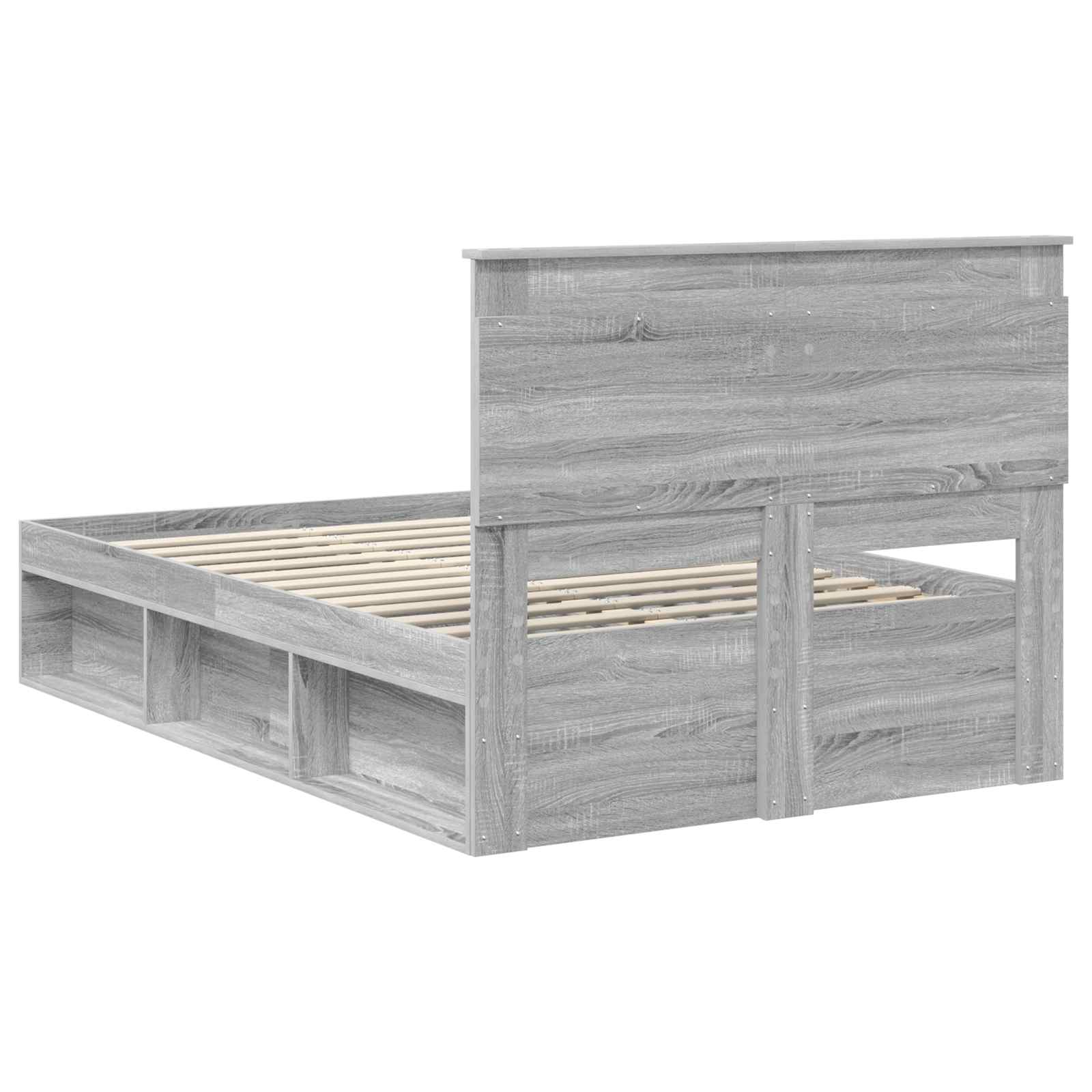 Struttura del letto Grigio Sonoma 120 x 190 cm Pino massello | homemem39