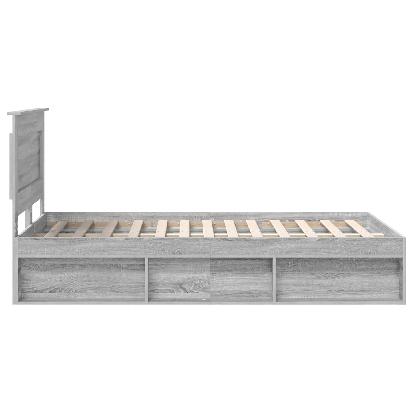 Struttura del letto Grigio Sonoma 120 x 190 cm Pino massello | homemem39