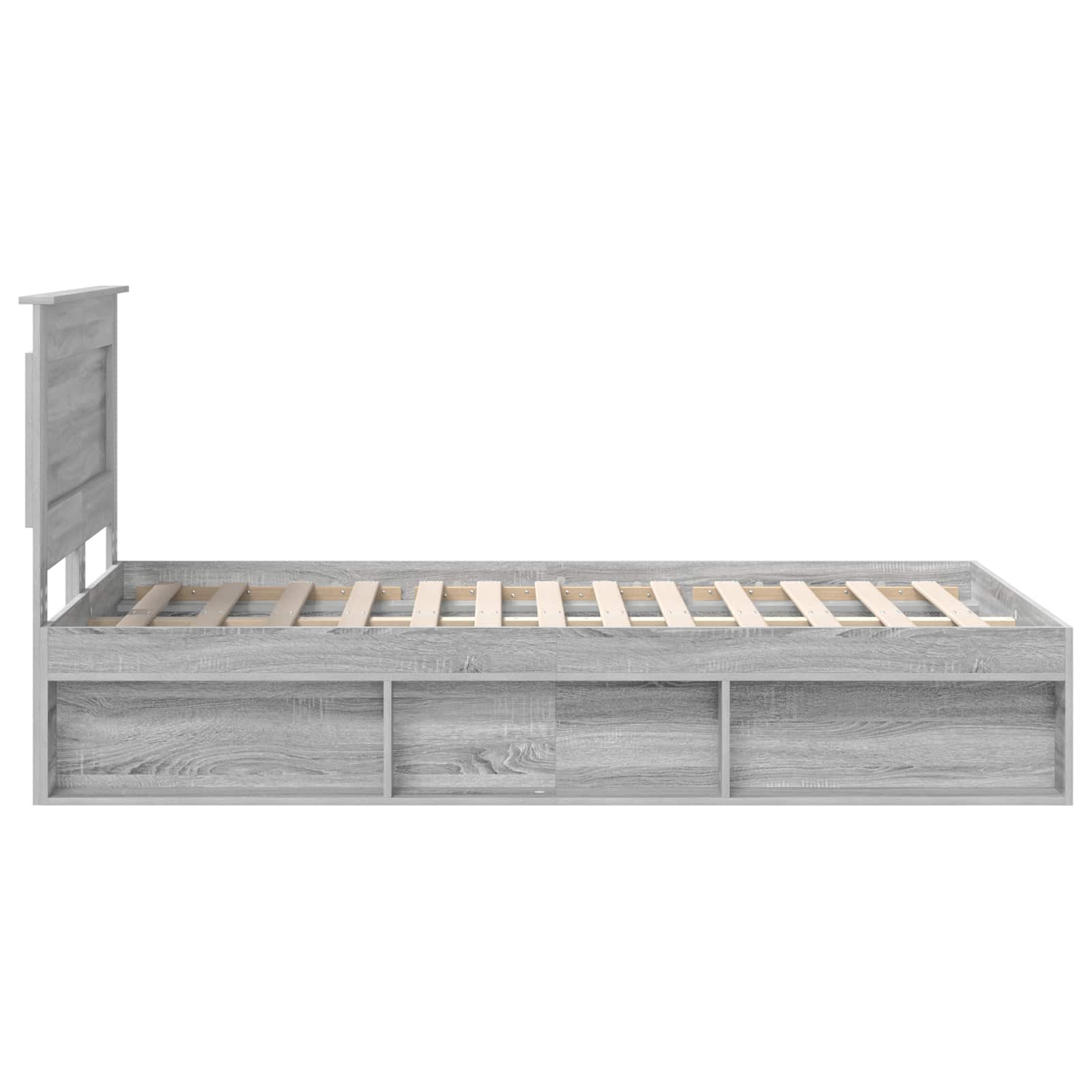 Struttura del letto Grigio Sonoma 120 x 190 cm Pino massello | homemem39