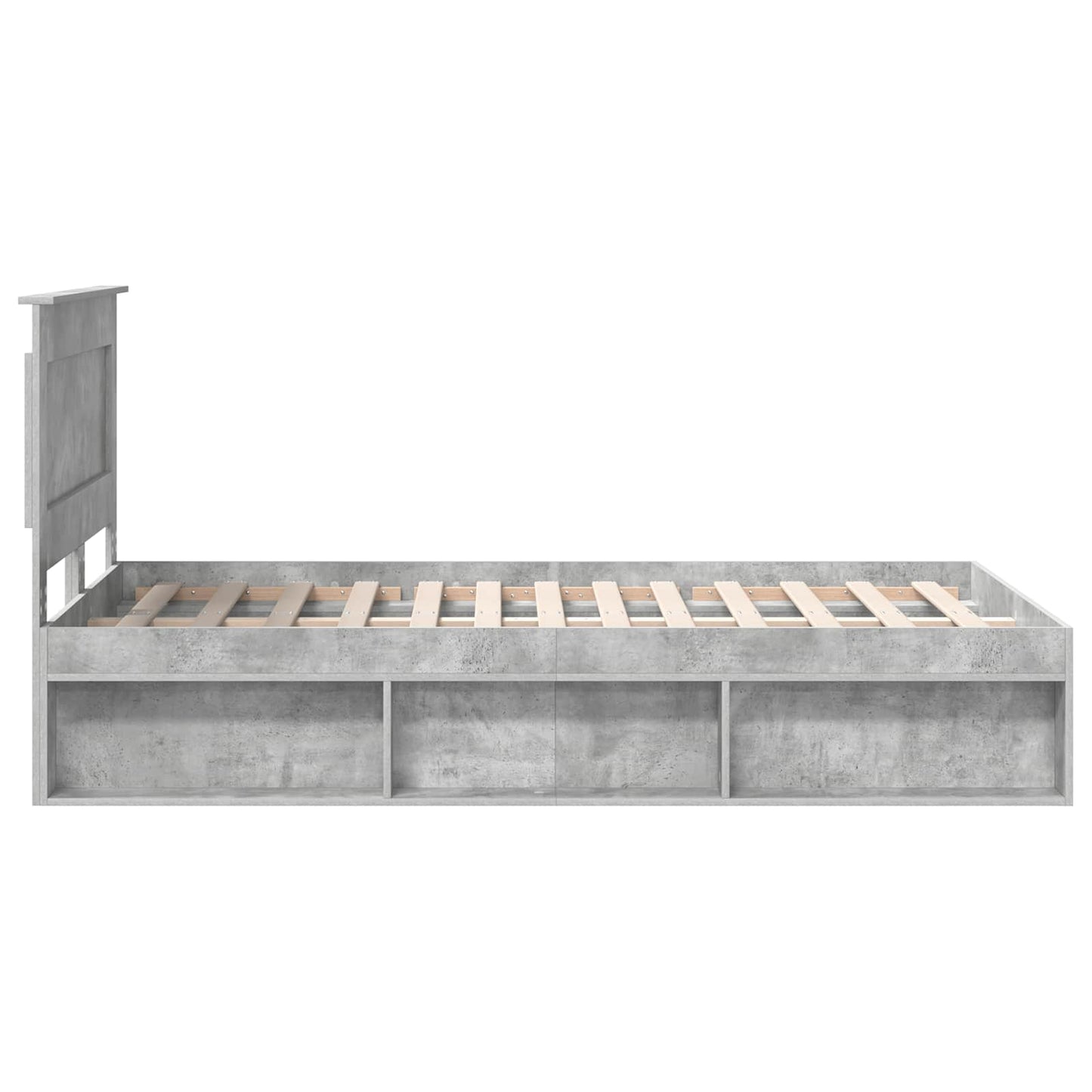 Struttura del letto Calcestruzzo 120 x 200 cm Pino massello | homemem39