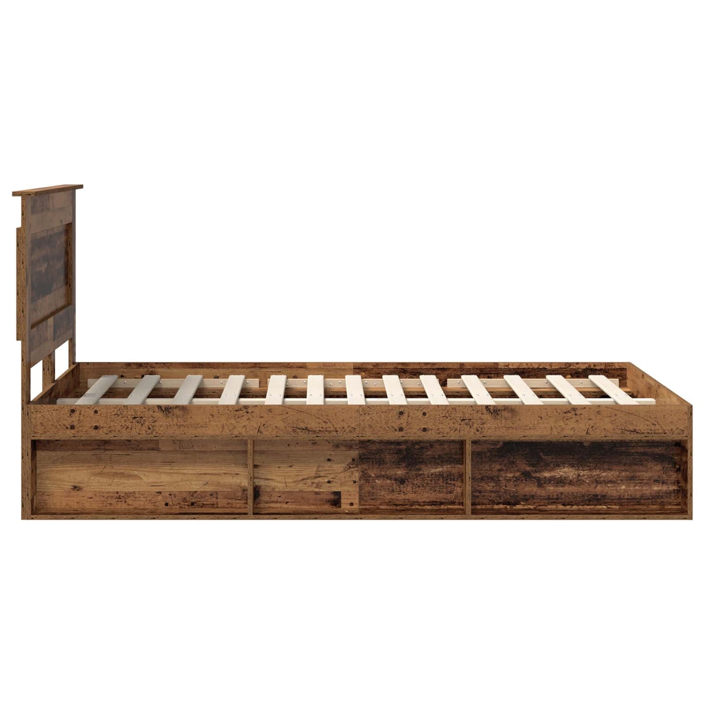 Struttura del letto Legno vecchio 120 x 200 cm Pino massello | homemem39