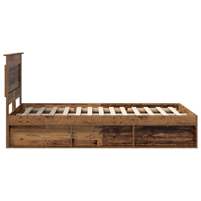 Struttura del letto Legno vecchio 120 x 200 cm Pino massello | homemem39