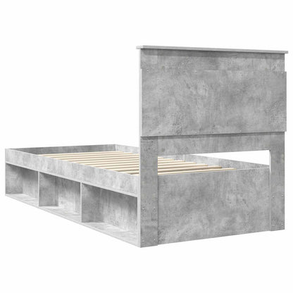 Struttura del letto Grigio Concretè 100 x 200 cm Pino massello | homemem39