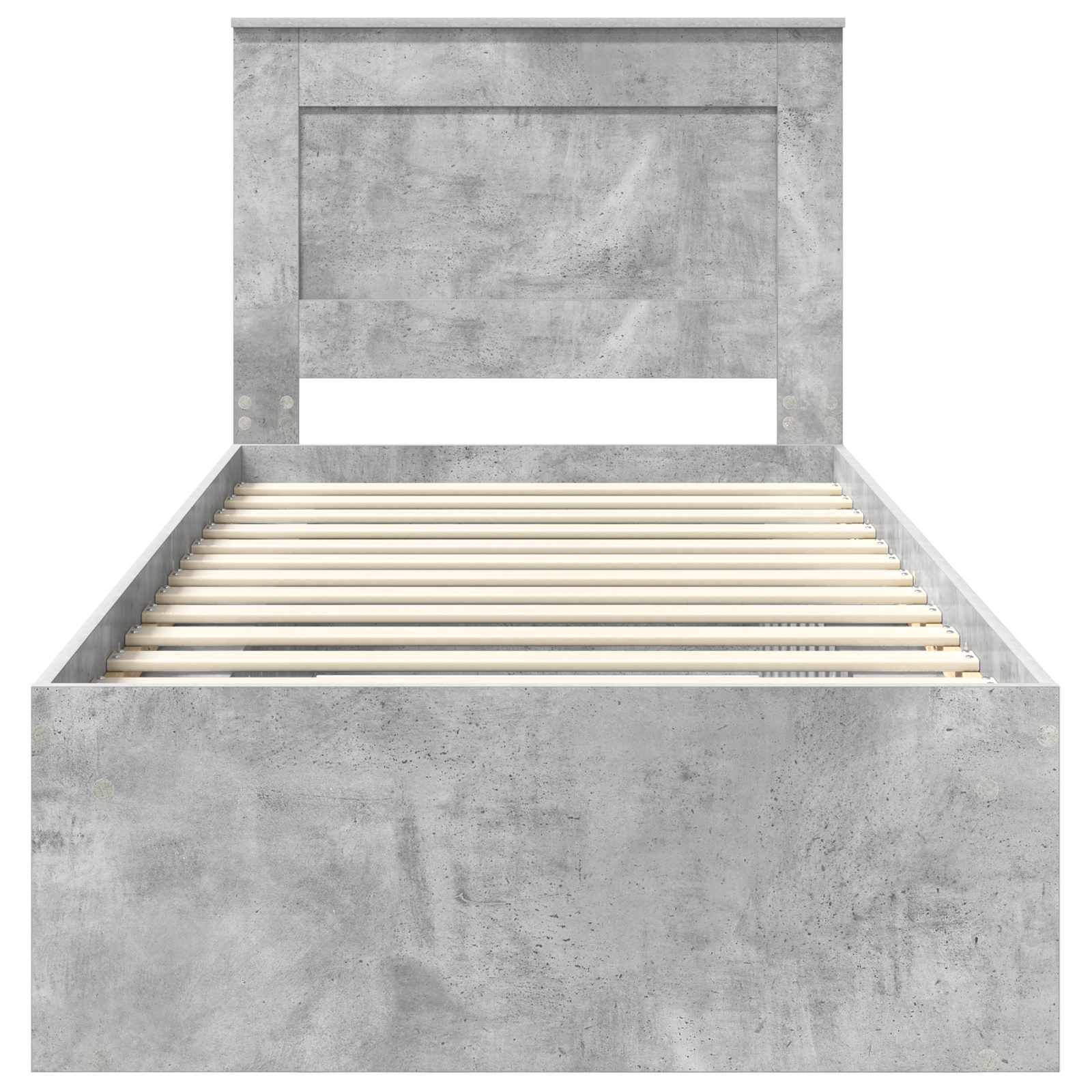 Struttura del letto Grigio Concretè 100 x 200 cm Pino massello | homemem39