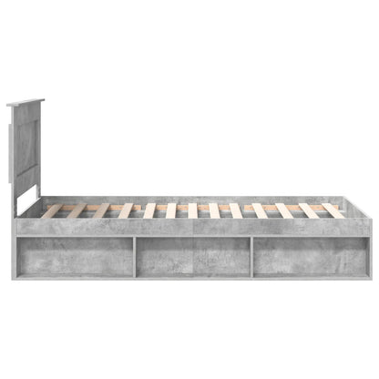 Struttura del letto Grigio Concretè 100 x 200 cm Pino massello | homemem39