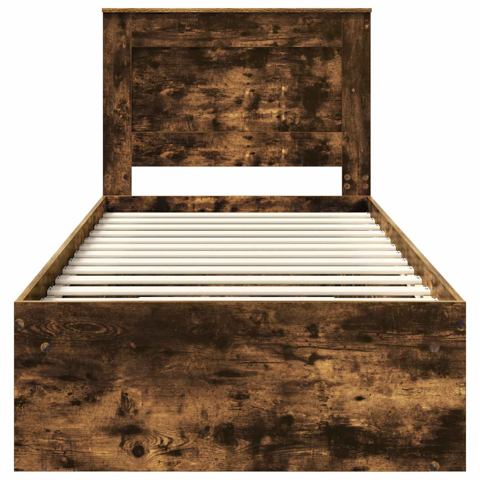Struttura del letto Rovere fumé 100 x 200 cm Pino massello | homemem39