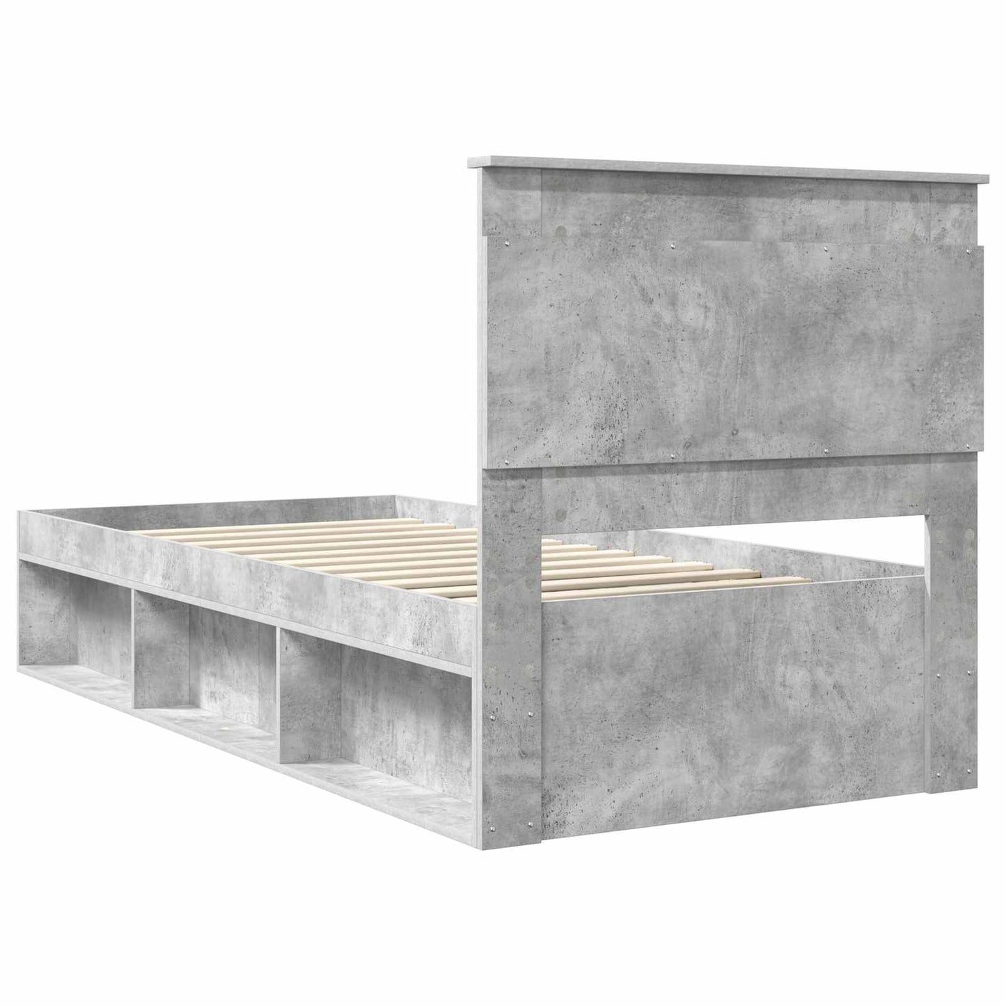 Struttura del letto Grigio Concretè 90 x 190 cm Pino massello | homemem39