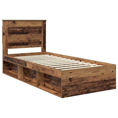 Struttura del letto Legno vecchio 90 x 200 cm Pino massello | homemem39