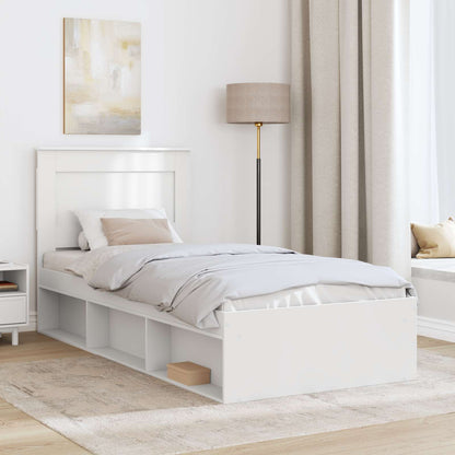 Struttura del letto Bianco 75 x 190 cm Pino massello | homemem39