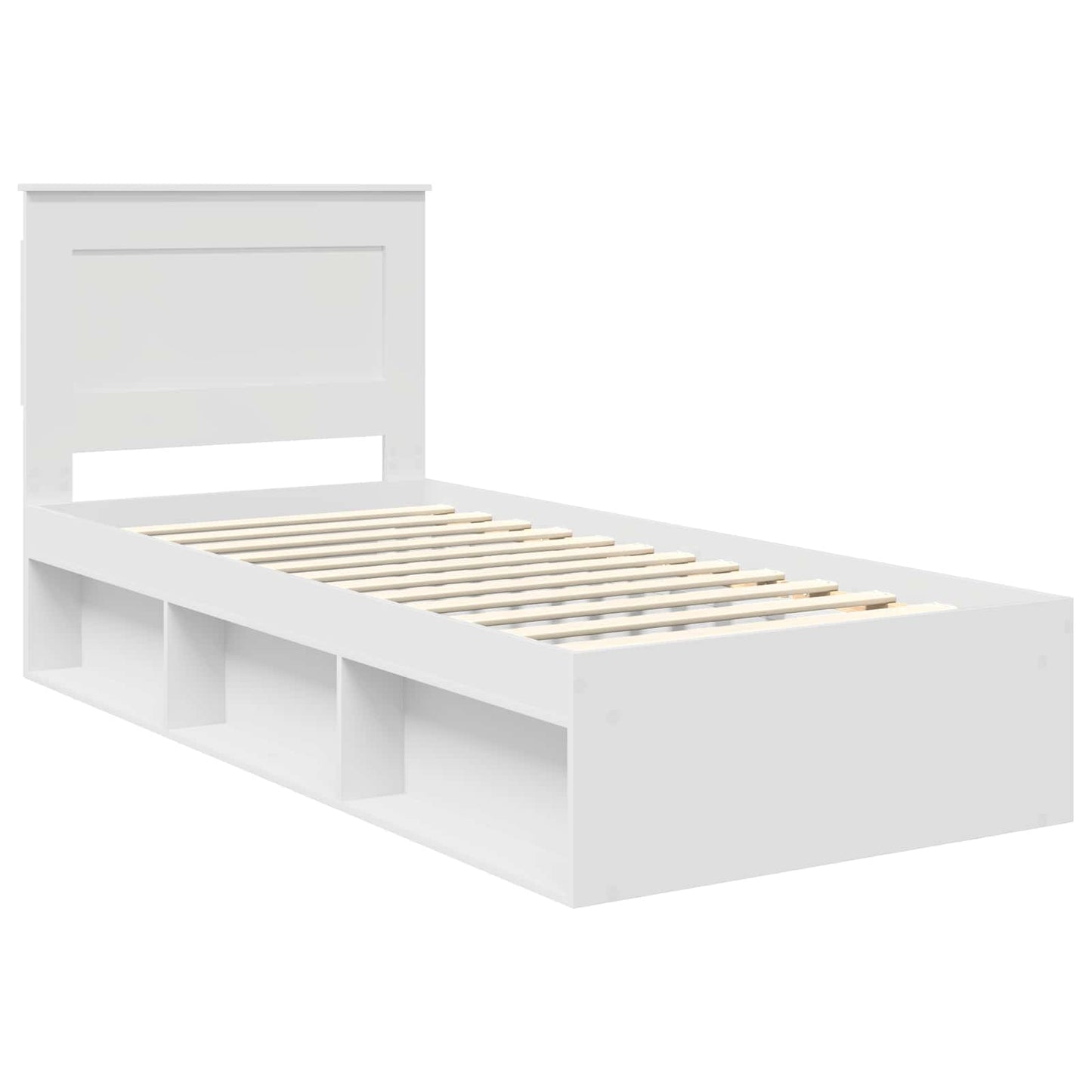 Struttura del letto Bianco 75 x 190 cm Pino massello | homemem39