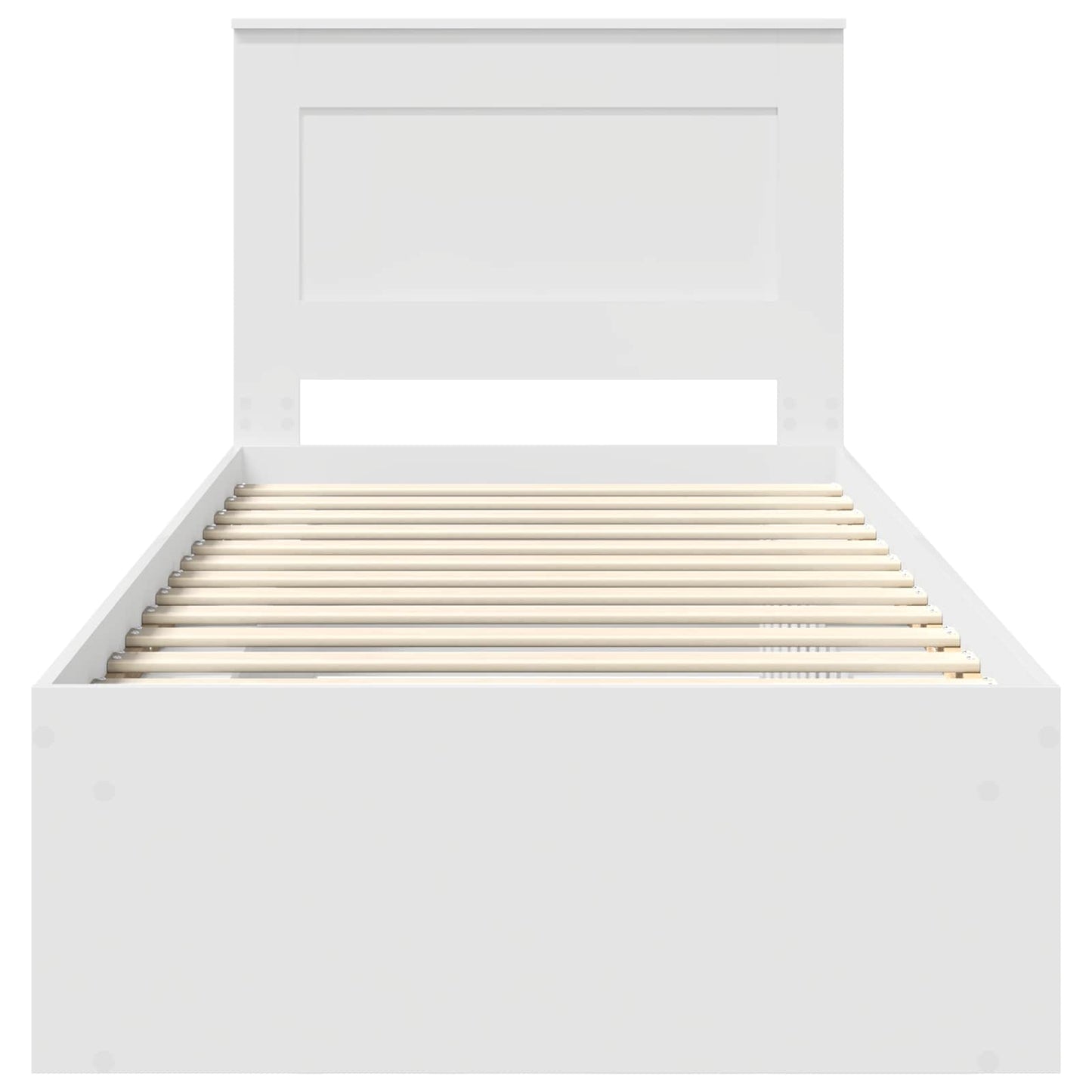 Struttura del letto Bianco 75 x 190 cm Pino massello | homemem39