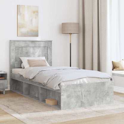 Struttura del letto Grigio Concretè 75 x 190 cm Pino massello | homemem39