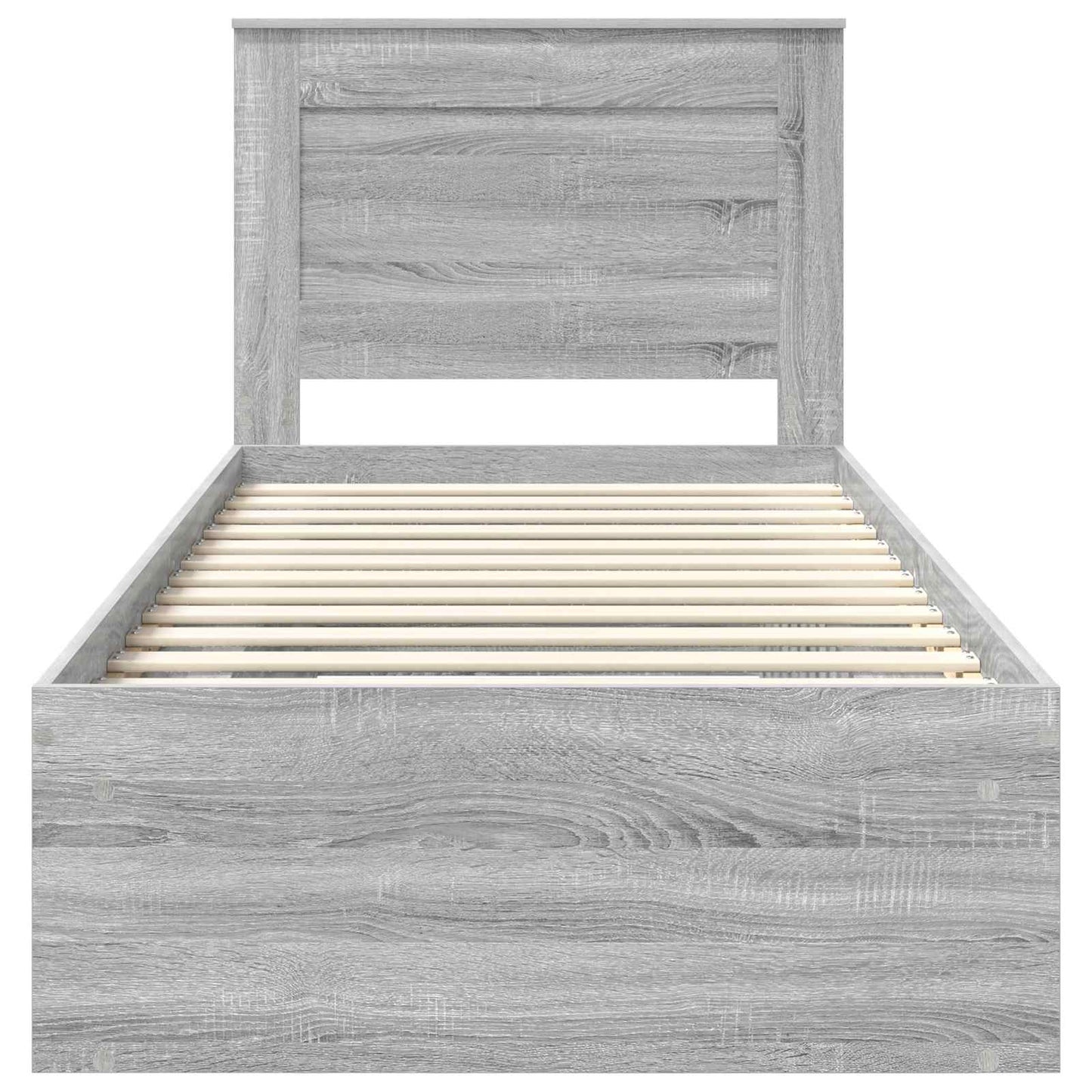 Struttura del letto Grigio Sonoma 75 x 190 cm Pino massello | homemem39