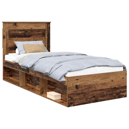 Struttura del letto Legno vecchio 75 x 190 cm Pino massello | homemem39