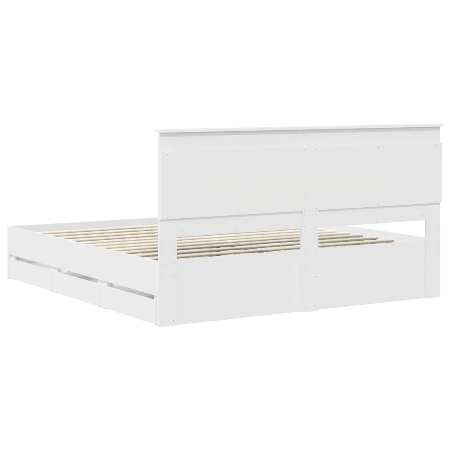 Struttura del letto Bianco 180 x 200 cm Legno Ingegnerizzato