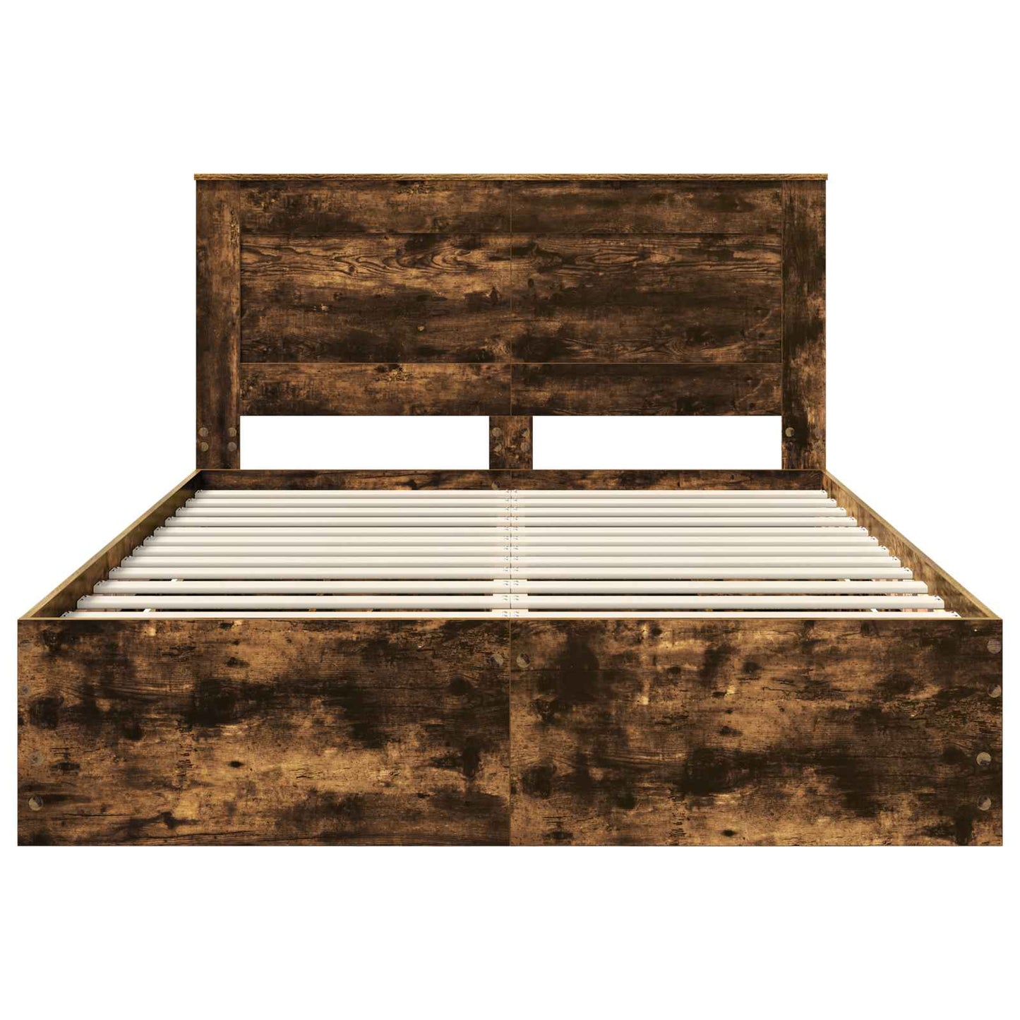 Struttura del letto con cassetto Rovere fumé 140 x 190 cm