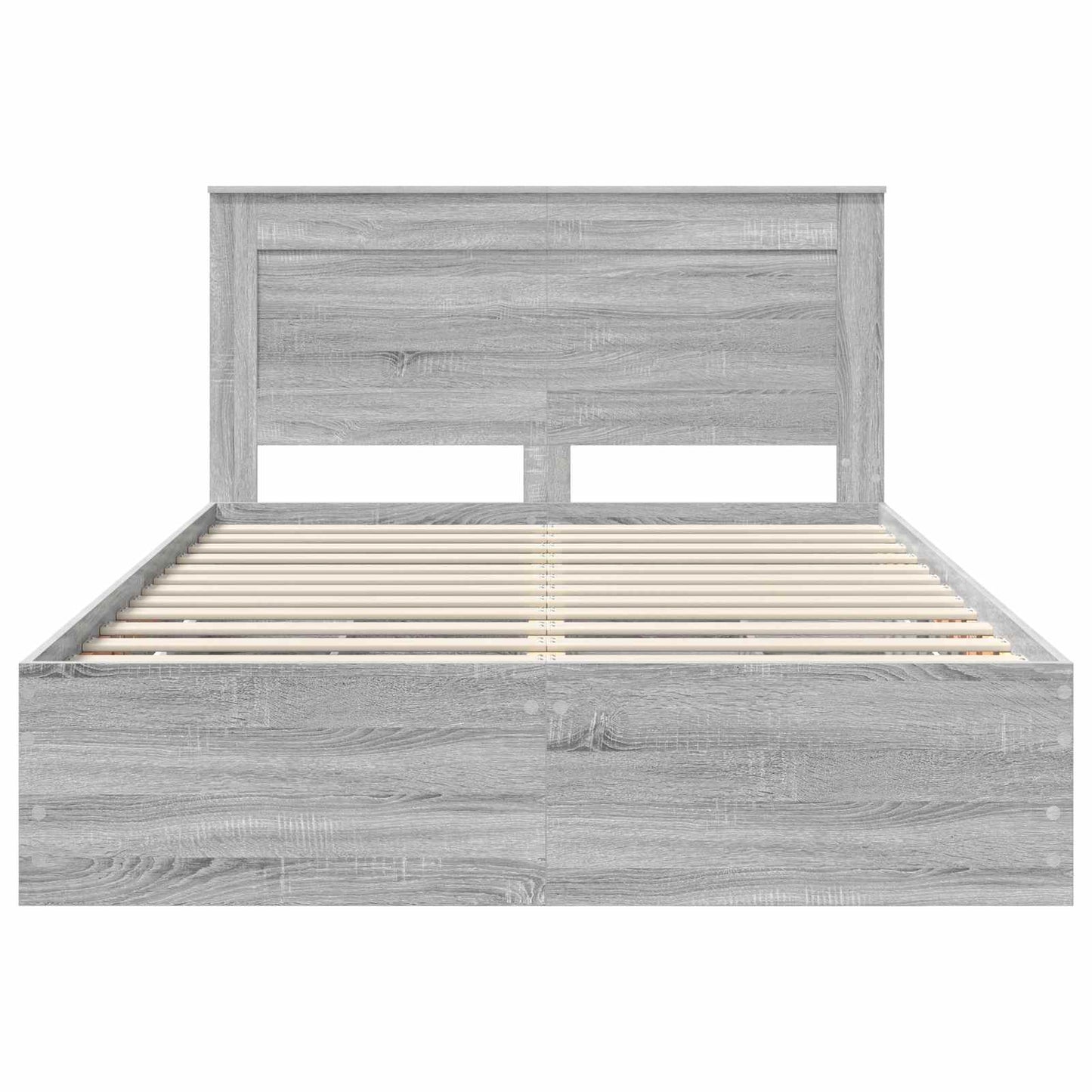 Struttura del letto con cassetto Grigio Sonoma 140 x 190 cm | homemem39