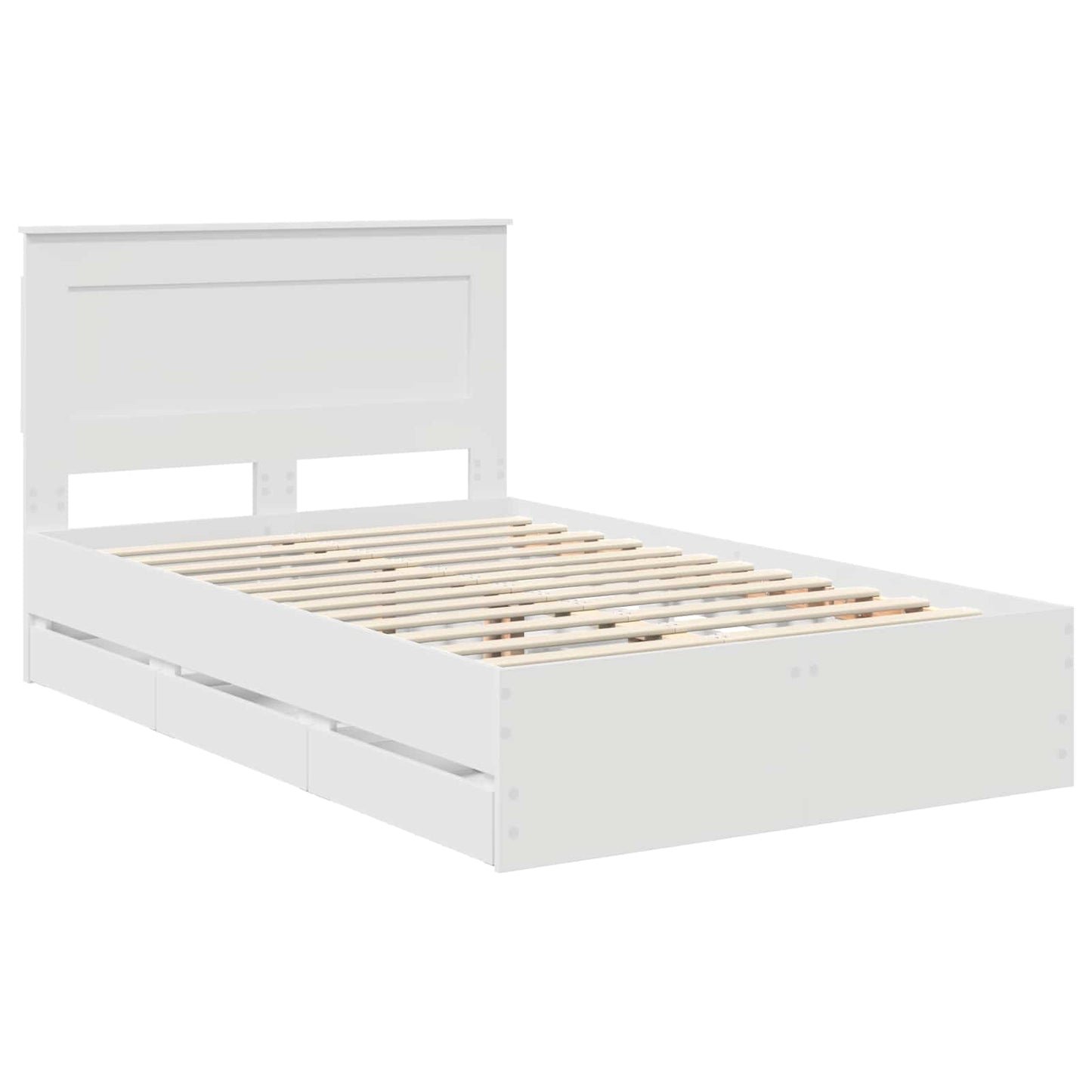 Struttura del letto Bianco 120 x 200 cm Legno Ingegnerizzato