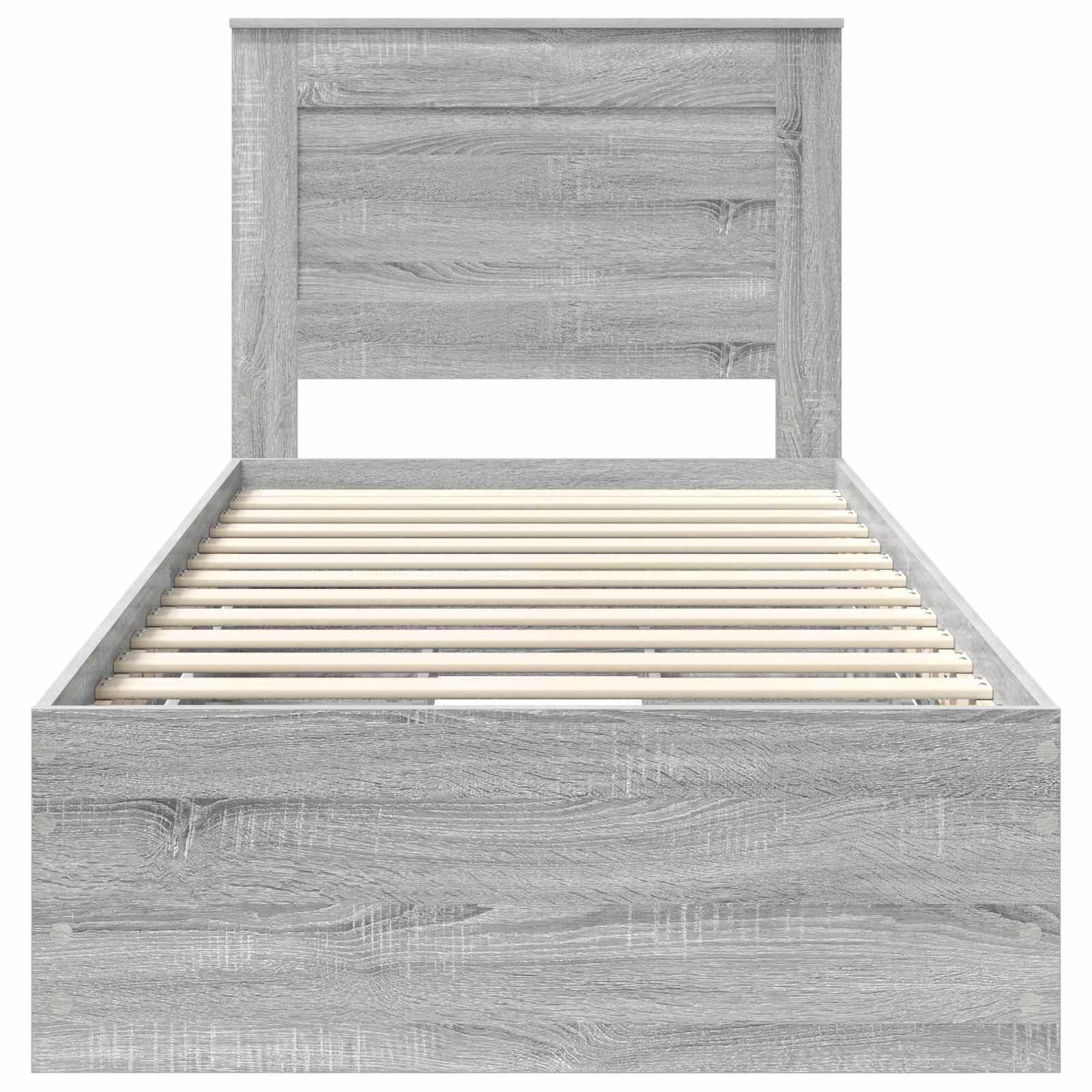 Struttura del letto con cassetto Grigio Sonoma 90 x 190 cm | homemem39