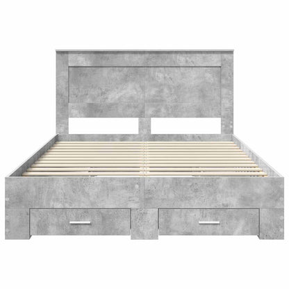 Struttura del letto con cassetto con testiera Legno multistrato | homemem39