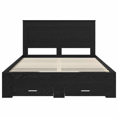 Struttura del letto con cassetto con testiera Legno multistrato | homemem39