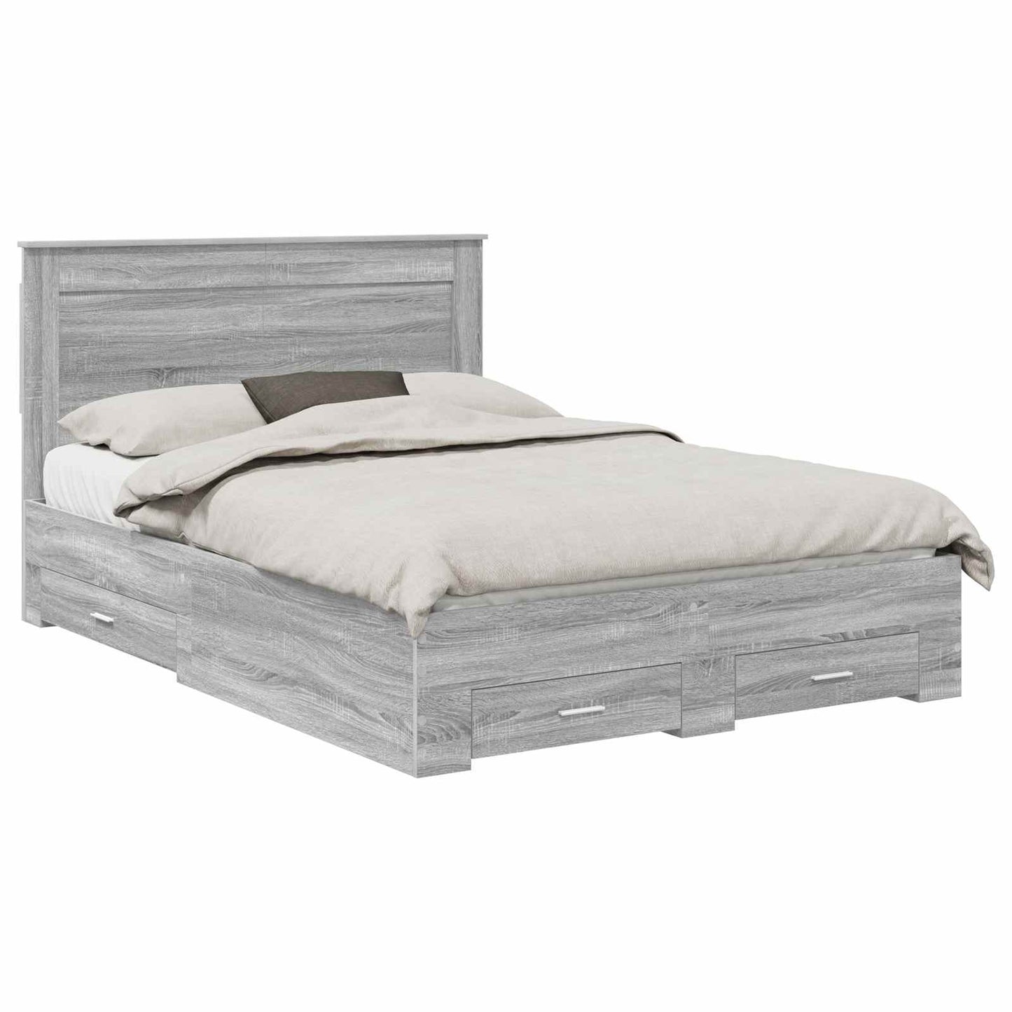 Struttura del letto con cassetto con testiera Legno multistrato | homemem39