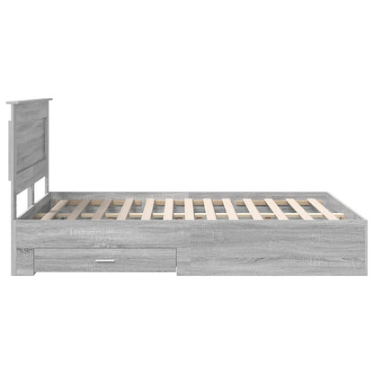 Struttura del letto con cassetto con testiera Legno multistrato | homemem39