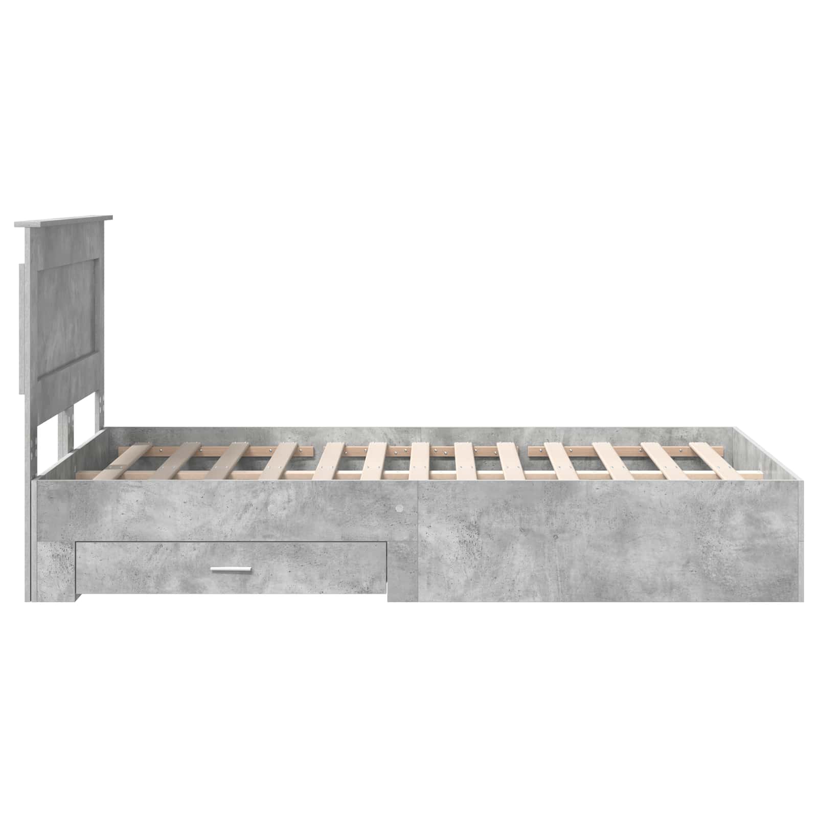 Struttura del letto con cassetto con testiera Legno multistrato | homemem39