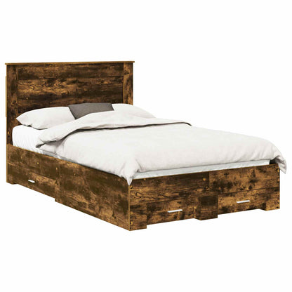 Struttura del letto con cassetto con testiera Legno multistrato | homemem39
