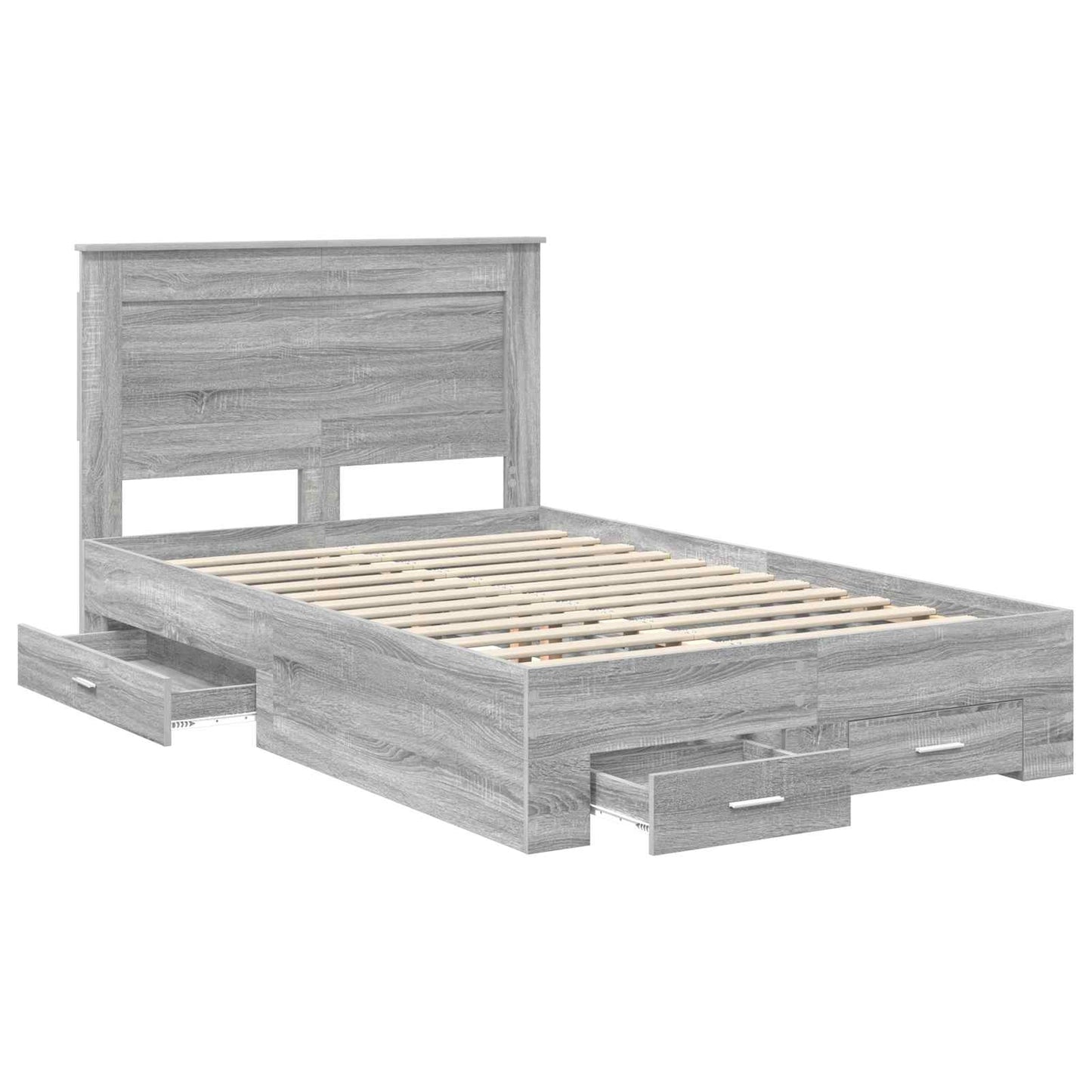 Struttura del letto con cassetto con testiera Legno multistrato | homemem39