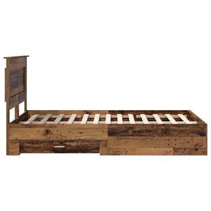 Struttura del letto con cassetto con testiera Legno multistrato | homemem39