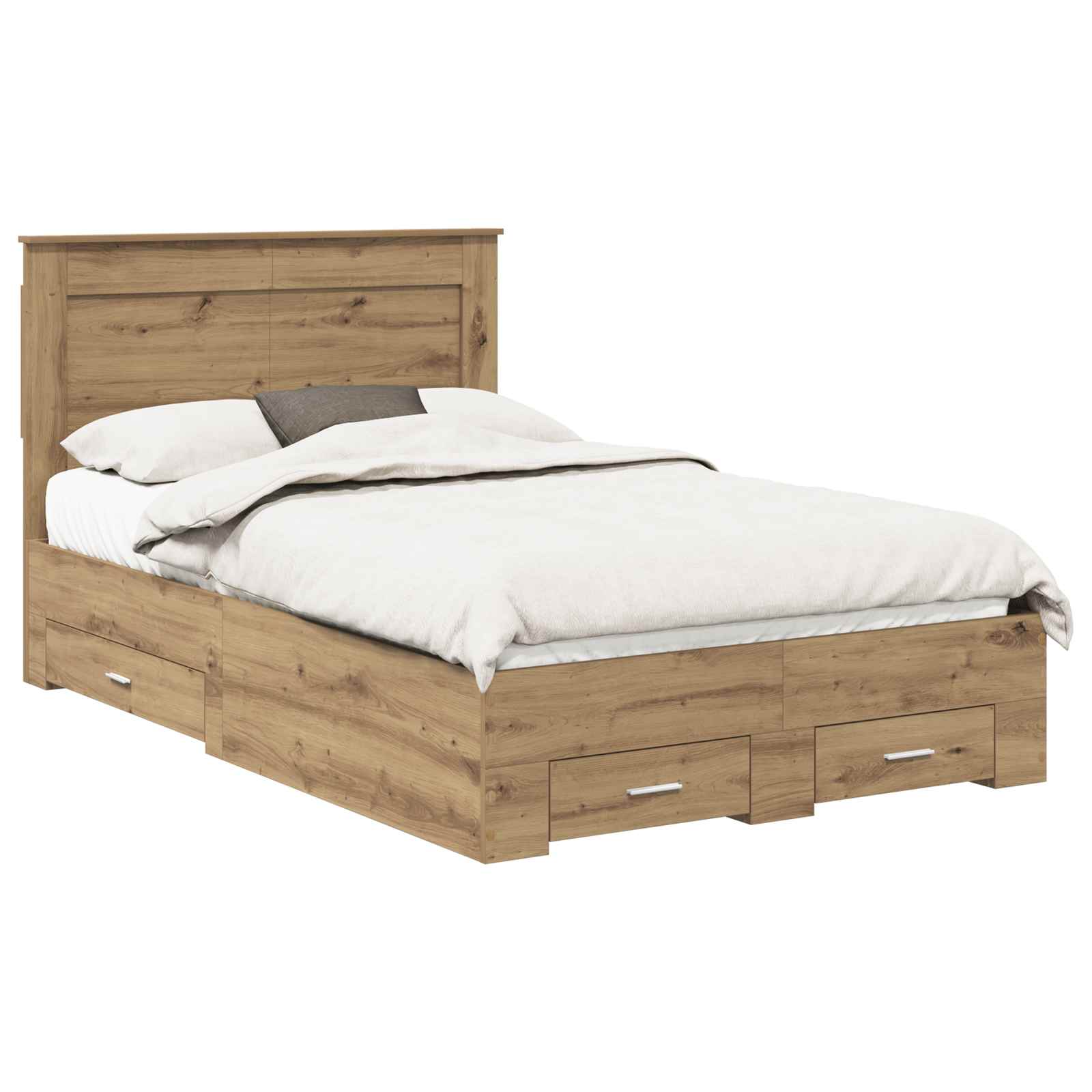 Struttura del letto Rovere artigianale 120 x 190 cm | homemem39
