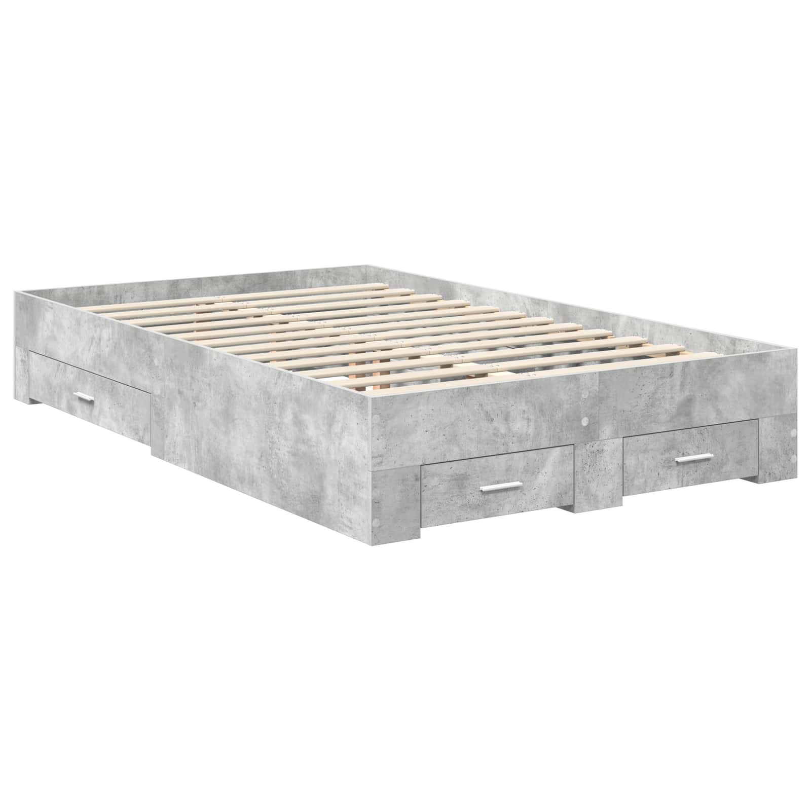 Struttura del letto con testiera Grigio cemento 120 x 200 cm | homemem39