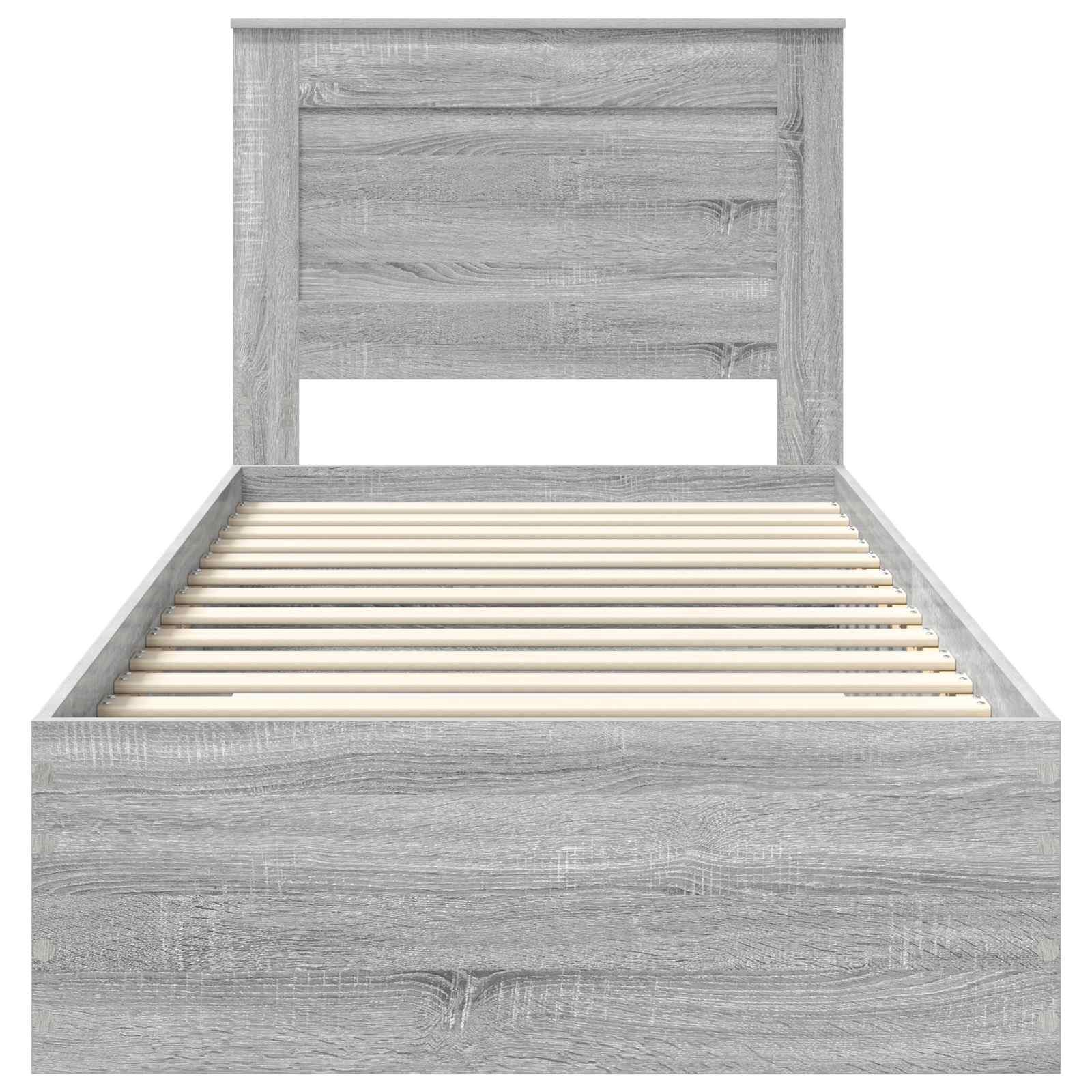 Struttura del letto con cassetto con testiera Legno multistrato | homemem39