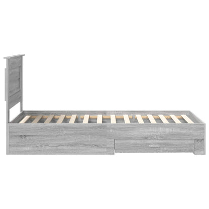 Struttura del letto con cassetto con testiera Legno multistrato | homemem39