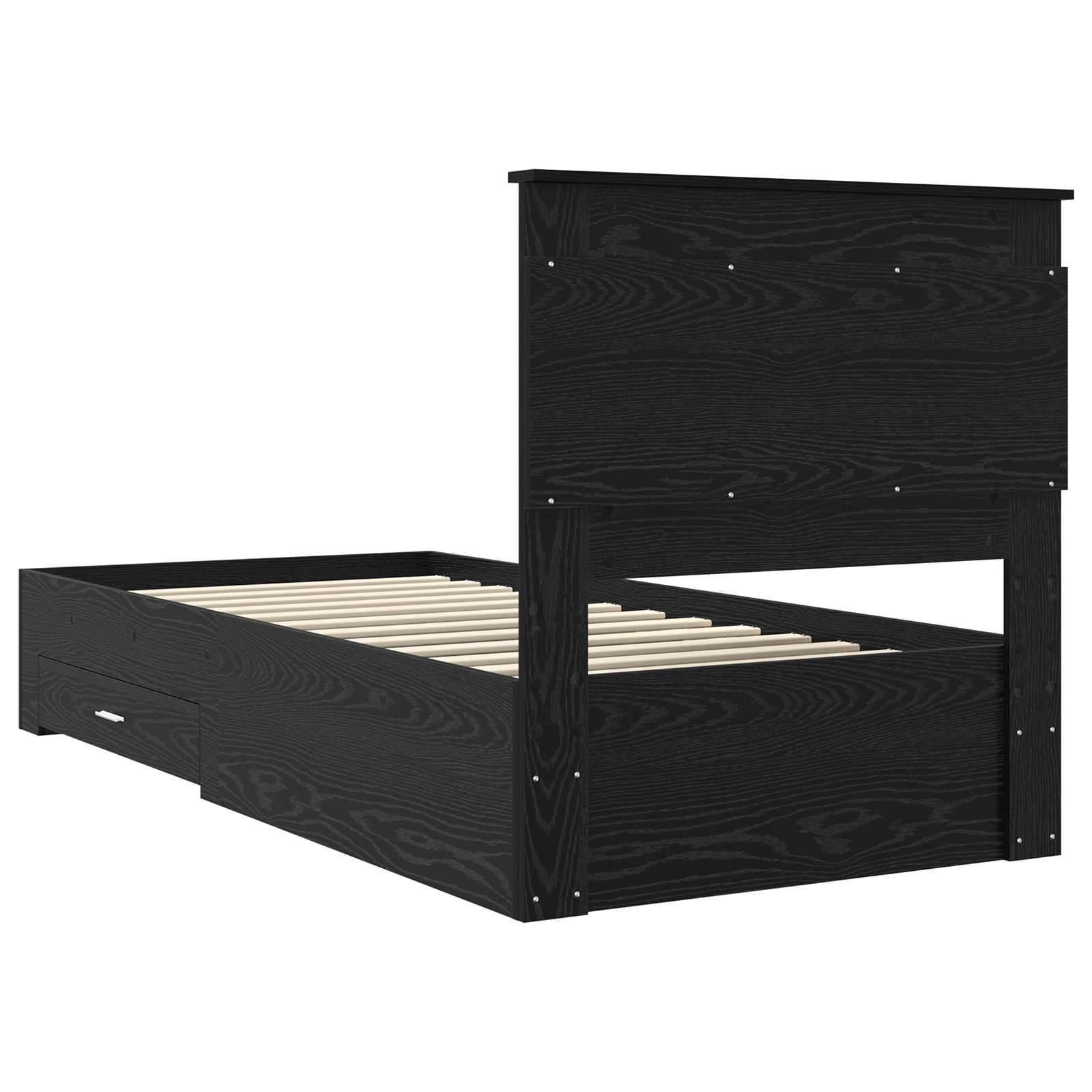 Struttura del letto con cassetto con testiera Legno multistrato | homemem39