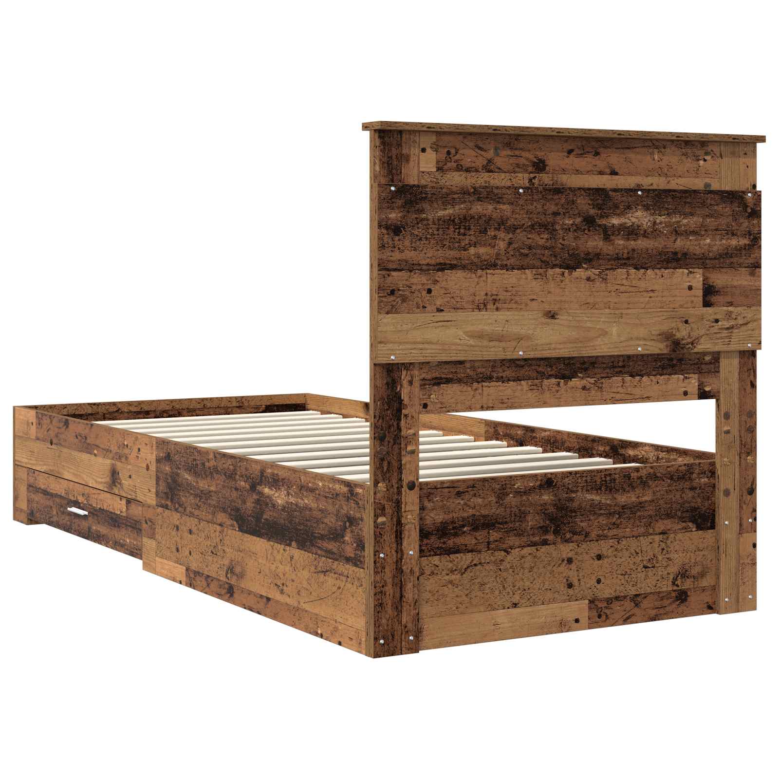 Struttura del letto con cassetto con testiera Legno multistrato | homemem39