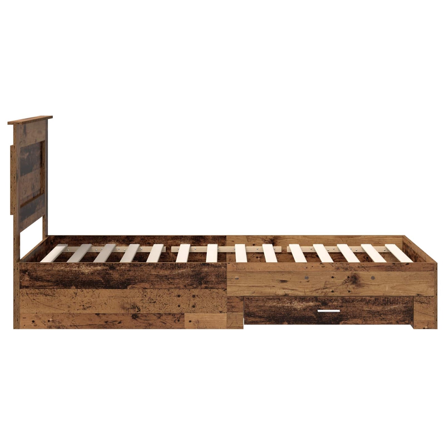Struttura del letto con cassetto con testiera Legno multistrato | homemem39