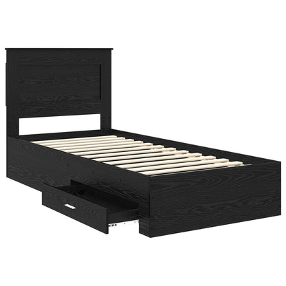 Struttura del letto con cassetto con testiera Legno multistrato | homemem39
