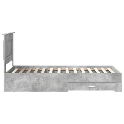 Struttura del letto con cassetto con testiera Legno multistrato | homemem39