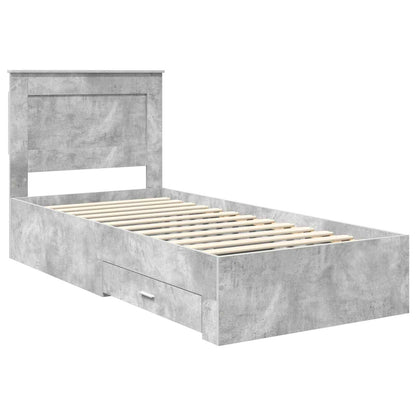 Struttura del letto Grigio Certo e Argento 75 x 190 cm | homemem39