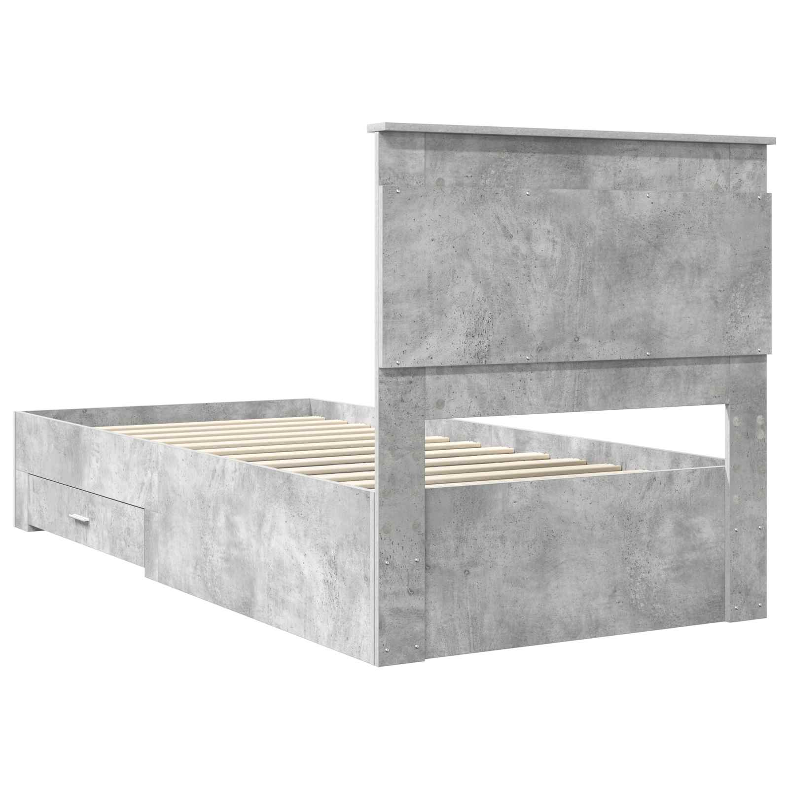 Struttura del letto Grigio Certo e Argento 75 x 190 cm | homemem39
