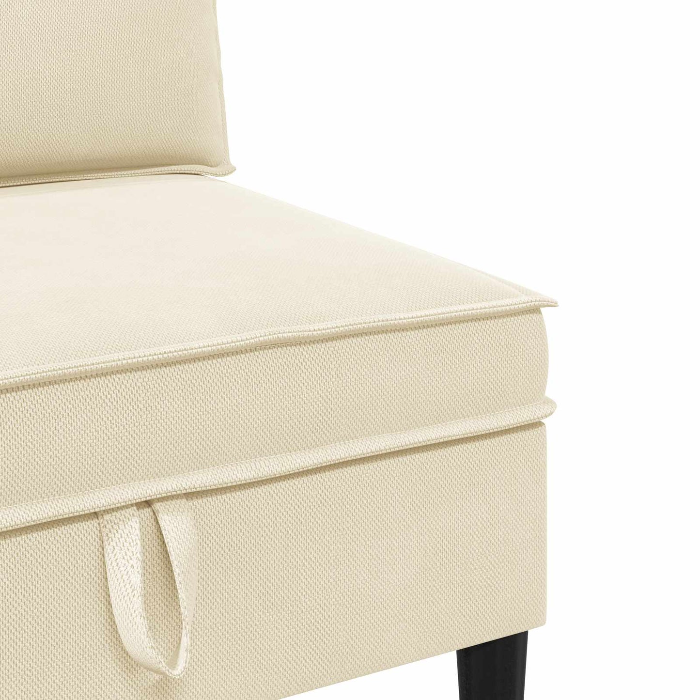 Set di mobili per il soggiorno 3 pcs Crema Tessuto | homemem39