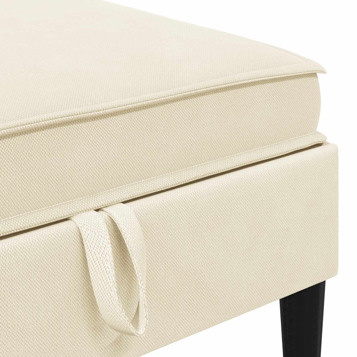 Set di mobili per il soggiorno 6 pcs Crema Tessuto | homemem39