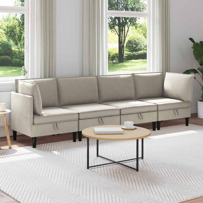 Set di mobili per il soggiorno 4 pcs Avena Tessuto | homemem39