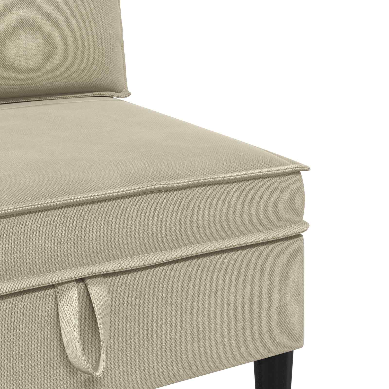 Set di mobili per il soggiorno 3 pcs Sabbia Tessuto | homemem39