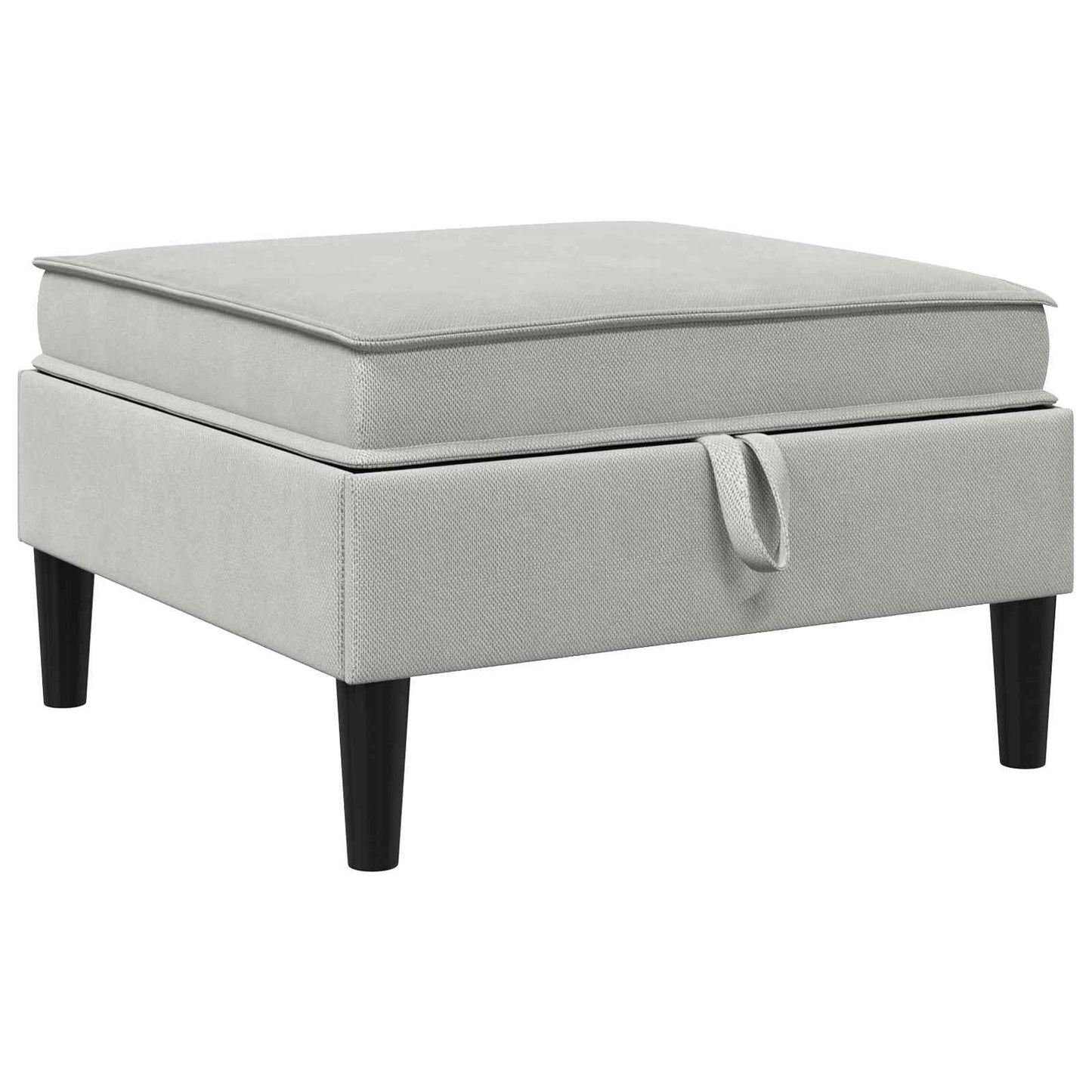 Set di mobili per il soggiorno 6 pcs Grigio chiaro Tessuto | homemem39