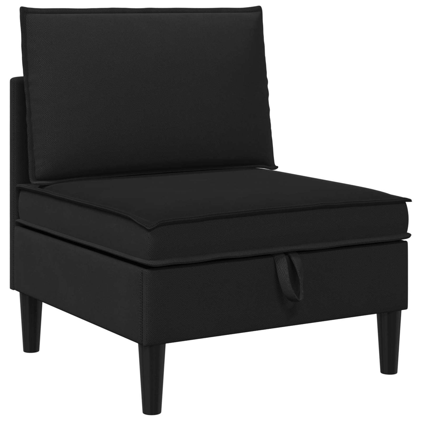 Set di mobili per il soggiorno 5 pcs Nero Tessuto | homemem39