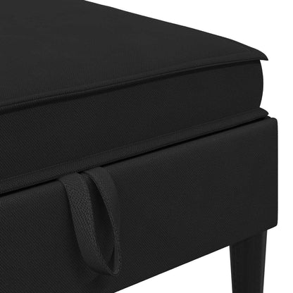 Set di mobili per il soggiorno 6 pcs Nero Tessuto | homemem39