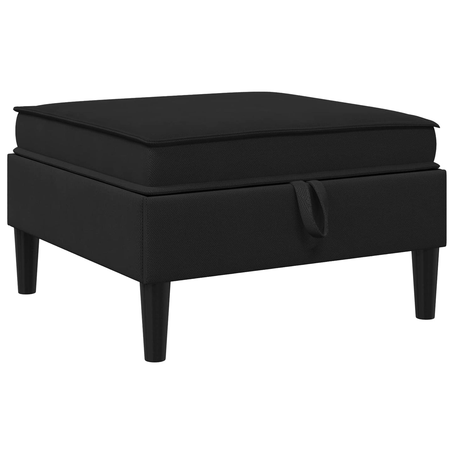 Set di mobili per il soggiorno 6 pcs Nero Tessuto | homemem39